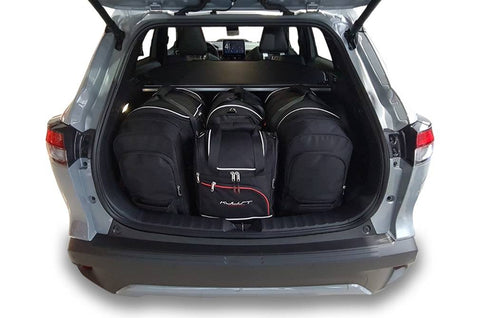 Reisetaschen-Set für TOYOTA COROLLA CROSS HEV 2022+, 30% mehr Stauraum, 4 Taschen (2 Trolleys, 1 Sporttasche, 1 Handgepäck), kostenloser Versand, 3 Jahre Garantie.