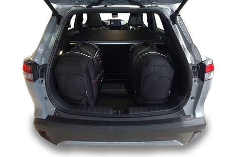 Reisetaschen-Set für TOYOTA COROLLA CROSS HEV 2022+, 30% mehr Stauraum, 4 Taschen (2 Trolleys, 1 Sporttasche, 1 Handgepäck), kostenloser Versand, 3 Jahre Garantie.