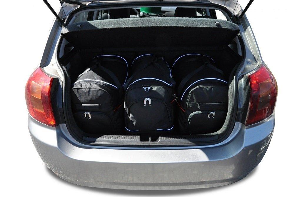 Toyota Corolla Hatchback 2001-2009 Reisetaschen-Set 3-teilig Kofferraum-Autotaschen  nach Maß –