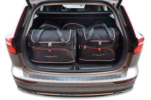 Volvo V60 2018+ Reisetaschen-Set 5-teilig Kofferraum-Übernachtungstaschen Auto nach Maß Autotaschen
