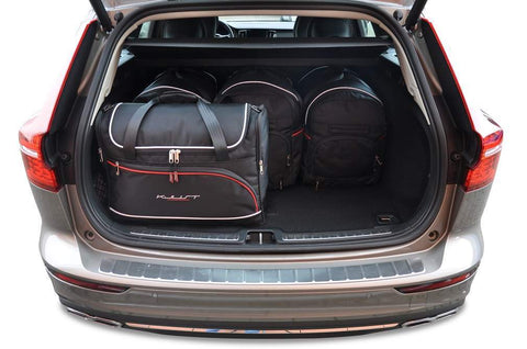 Volvo V60 Cross Country 2018+ Reisetaschen-Set 5-teilig Kofferraum-Übernachtungstaschen Autotaschen