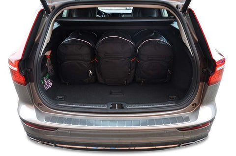 Volvo V60 2018+ Reisetaschen-Set 5-teilig Kofferraum-Übernachtungstaschen Auto nach Maß Autotaschen