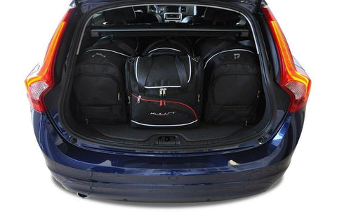 Volvo V60 Cross Country 2015-2018 Reisetaschen-Set 4-teilig Kofferraum-Autotaschen nach Maß