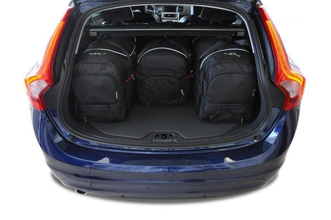 Volvo V60 Cross Country 2015-2018 Reisetaschen-Set 4-teilig Kofferraum-Autotaschen nach Maß
