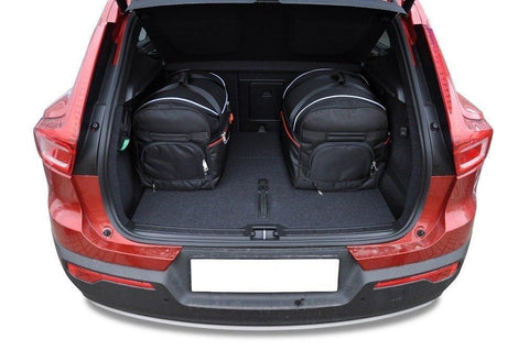 Volvo XC40 2017+ Reisetaschen-Set 5-teilig Kofferraum-Übernachtungstaschen Auto nach Maß Autotasche