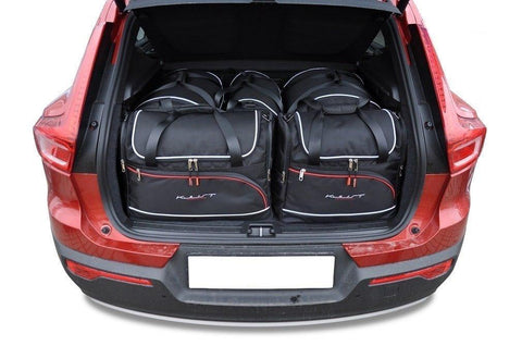 Volvo XC40 2017+ Reisetaschen-Set 5-teilig Kofferraum-Übernachtungstaschen Auto nach Maß Autotasche