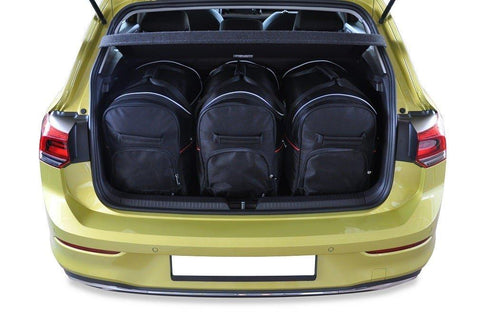 Volkswagen Golf Hatchback 2019+ Reisetaschen-Set 3-teilig VW Kofferraum-Autotaschen nach Maß