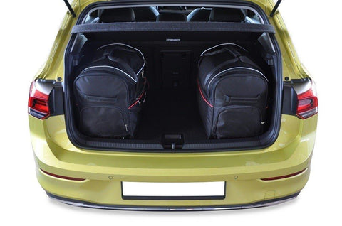 Volkswagen Golf Hatchback 2019+ Reisetaschen-Set 3-teilig VW Kofferraum-Autotaschen nach Maß
