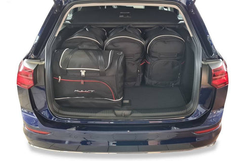 Volkswagen Golf Variant 2020+ Reisetaschen-Set 5-teilig VW  Kofferraum Maßgeschneidert Autotaschen