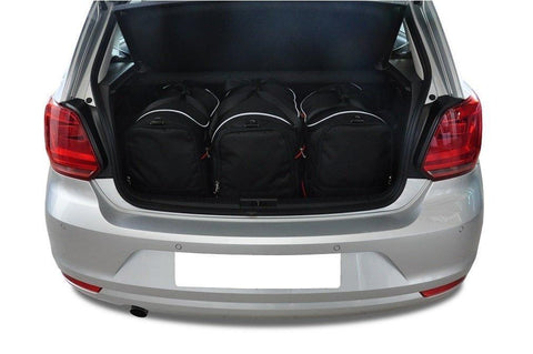 Volkswagen Polo 2009-2017 Reisetaschen-Set 3-teilig VW Kofferraum-Übernachtungstaschen Autotaschen