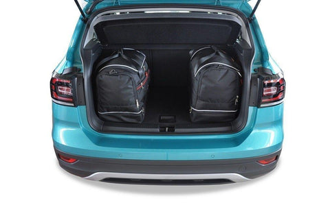 Volkswagen T-Cross 2018+ Reisetaschen-Set 3-teilig VW Kofferraum Maßgeschneidert Autotaschen
