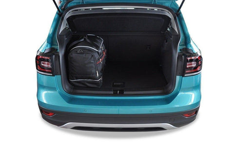 Volkswagen T-Cross 2018+ Reisetaschen-Set 3-teilig VW Kofferraum Maßgeschneidert Autotaschen