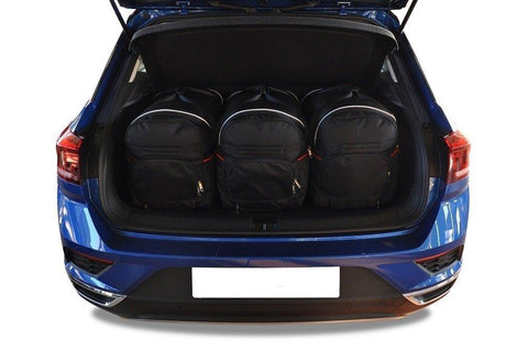 Volkswagen T-Roc 2017+ Reisetaschen-Set 3-tlg VW Kofferraum-Wochenend-Taschen Auto-Taschen nach Maß